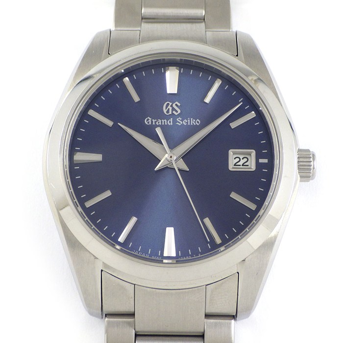 グランドセイコー Grand Seiko 腕時計 ヘリテージコレクション SBGX265/9F62-0AB0 デイト サンレイ ブルー文字盤 SS クオーツアナログ 【中古】