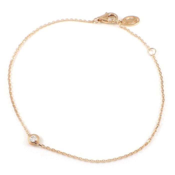 カルティエ Cartier ブレスレット ダムール XS ディアマン レジェ B6045717 1ポイント ダイヤモンド 0.04ct K18PG 【箱・保付き】 【中古】