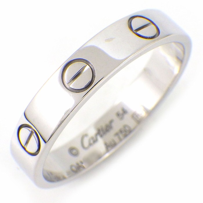 カルティエ Cartier リング ラブ スモールモデル SM B4085154 K18WG 13.5号 / #54 【中古】