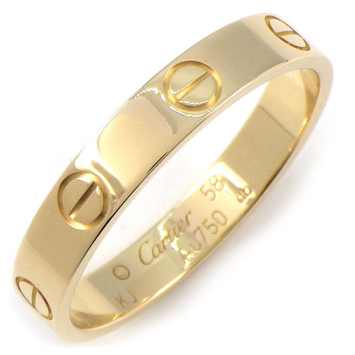 カルティエ Cartier リング ラブ スモールモデル SM B4085000 K18YG 17.5号 / #58 【中古】