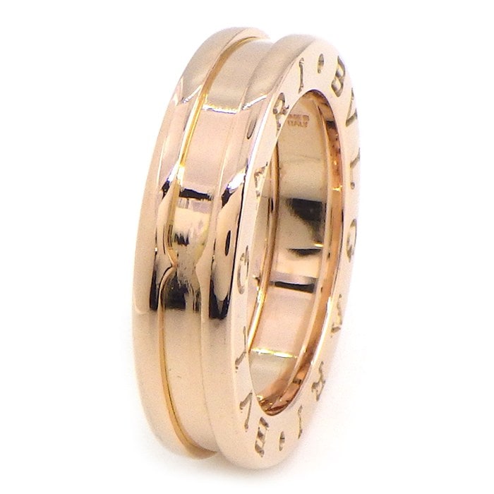 ブルガリ BVLGARI リング B-zero1 ビーゼロワン XS 335990 1バンド ロゴ K18PG 8.5号 / #49 【箱・保付き】 【中古】