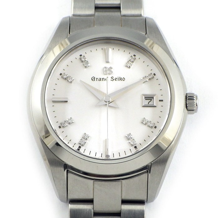 グランドセイコー Grand Seiko 腕時計 ヘリテージコレクション STGF273/4J52-0AB0 GMT 10TH記念 16ポイント ダイヤインデックス ホワイト文字盤 デイト SS クオーツアナログ 【箱・保付き】 【中古】