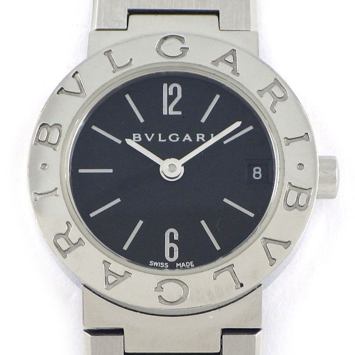ブルガリ BVLGARI 腕時計 ブルガリブルガリ BB23SS ブラック文字盤 デイト SS クオーツアナログ 【箱・保付き】 【中古】