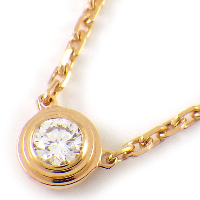 カルティエ Cartier ネックレス ダムール XS ディアマン レジェ B7224516 1ポイント ダイヤモンド 0.04ct K18PG 【中古】