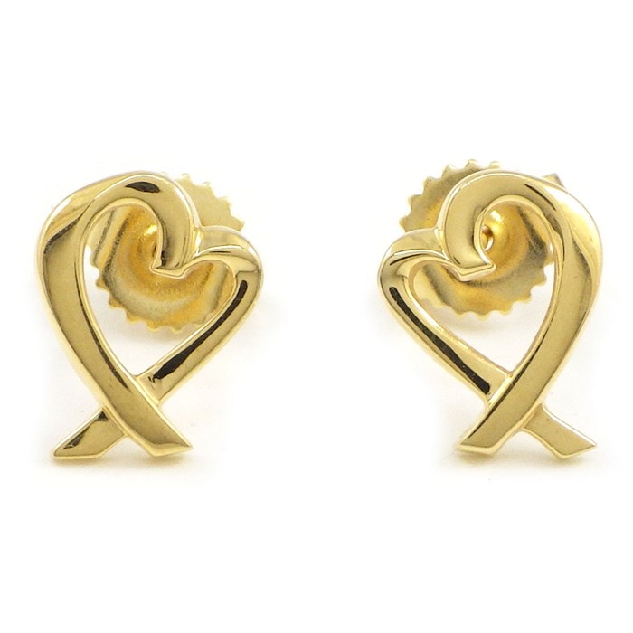 ティファニー Tiffany & Co. ピアス ラヴィング ラビング ハート 60021164 K18YG 【中古】