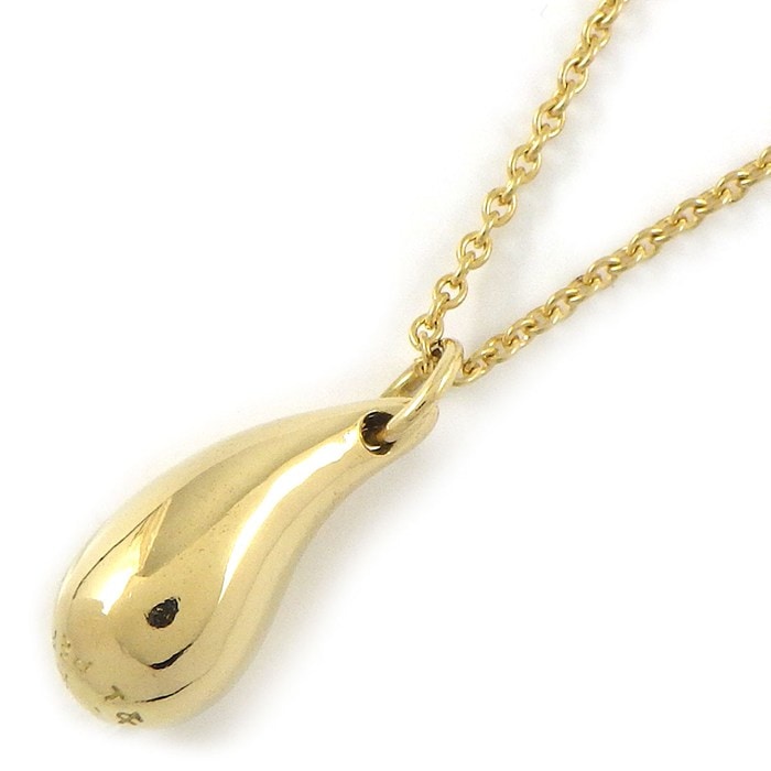 ティファニー Tiffany & Co. ネックレス ティアドロップ K18YG 【中古】