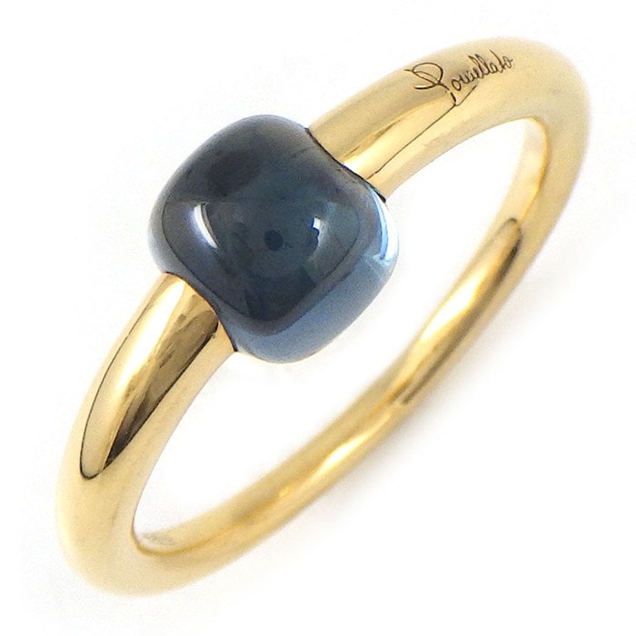 ポメラート Pomellato リング マーマノンマーマ 1ポイント ブルー トパーズ K18PG 10.5号 / #53 【中古】