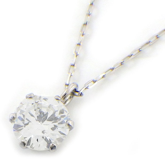 【ダイヤモンド】 ネックレス ソリテール ソリティア ダイヤモンド 0.338ct(H/SI2/GD) PT900 PT850