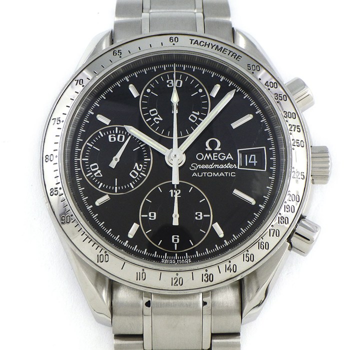 オメガ OMEGA 腕時計 スピードマスター 3513.50.00 デイト クロノグラフ タキメーター スモールセコンド 夜光インデックス 夜光針 ブラック文字盤 SS 自動巻き 【箱・保付き】 【中古】