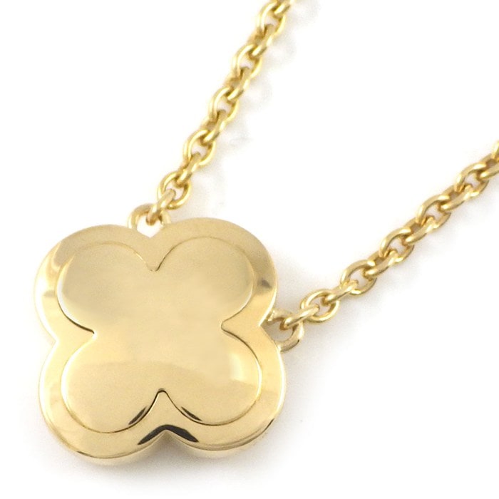 ヴァンクリーフ＆アーペル Van Cleef & Arpels ネックレス ピュアアルハンブラ 廃盤品 レア K18YG 【中古】