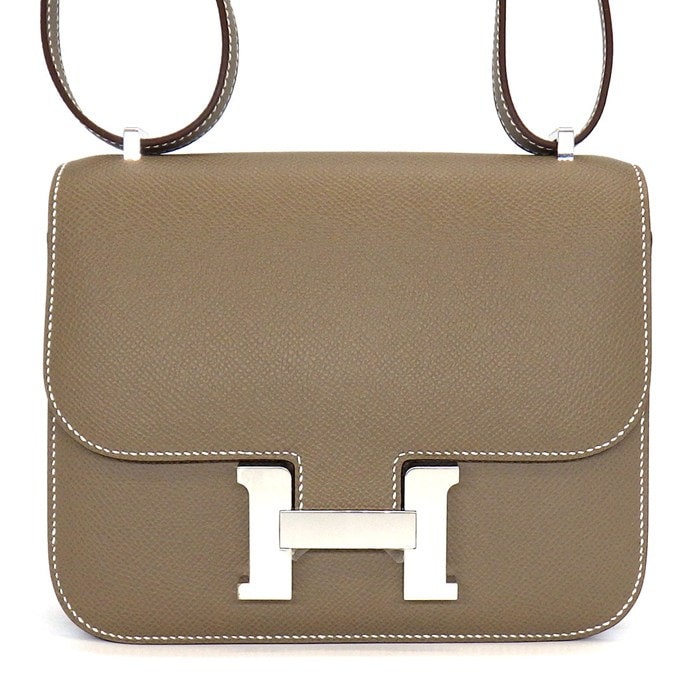 エルメス HERMES ショルダーバッグ コンスタンス ミニ ミロワール 2024年 エトゥープ エプソン シルバー金具 【中古】