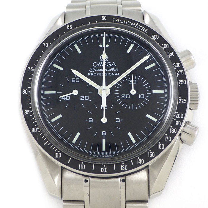 オメガ OMEGA 腕時計 スピードマスター ムーンウォッチ 3570.50.00 クロノグラフ タキメーター スモールセコンド ブラック文字盤 SS 手巻き 【中古】