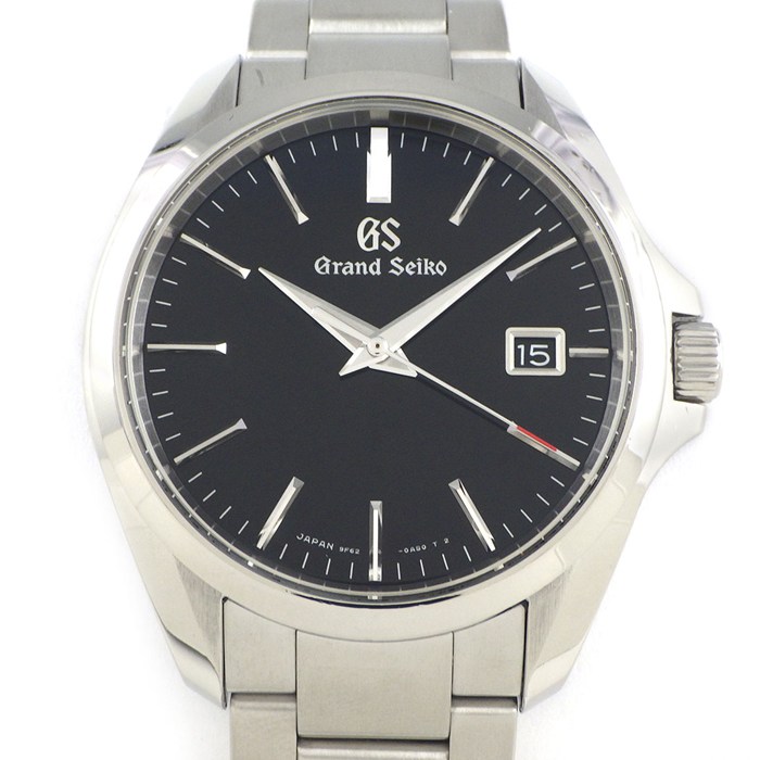 グランドセイコー Grand Seiko 腕時計 SBGX083/9F62-0AG0 9Fクオーツ マスターショップ限定 デイト ブラック文字盤 SS クオーツアナログ 【中古】