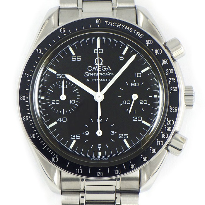 オメガ OMEGA 腕時計 スピードマスター 3510.50.00 クロノグラフ タキメーター スモールセコンド 夜光インデックス 夜光針 ブラック文字盤 SS 自動巻き 【OH済み】 【中古】