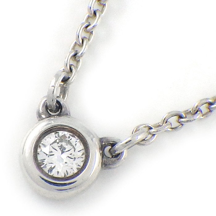 ティファニー Tiffany & Co. ネックレス バイザヤード シングル 60017892 1ポイント ダイヤモンド 0.05ct SV925 【中古】