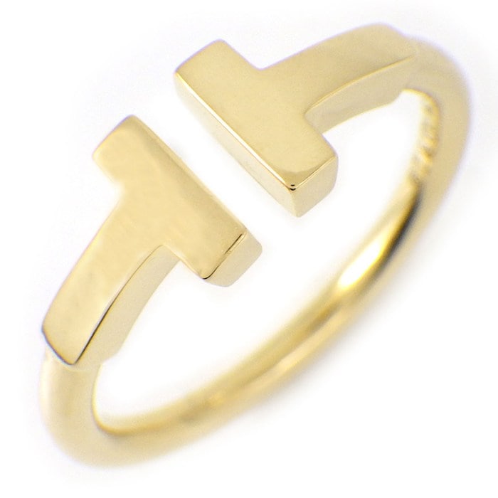 ティファニー Tiffany & Co. リング Tワイヤー 60147340 K18YG 7号 【中古】