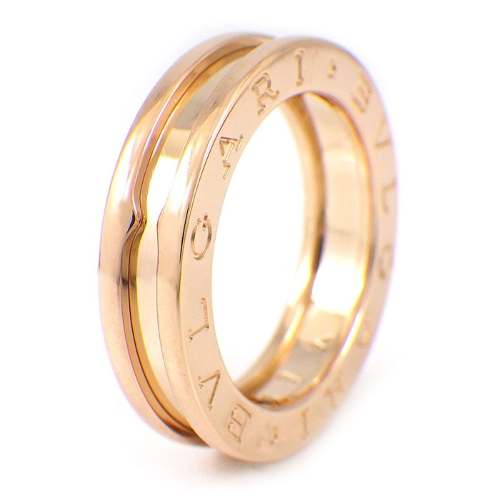 ブルガリ BVLGARI リング B-zero1 ビーゼロワン XS 336003 1バンド ロゴ K18PG 11号 / #51 【中古】