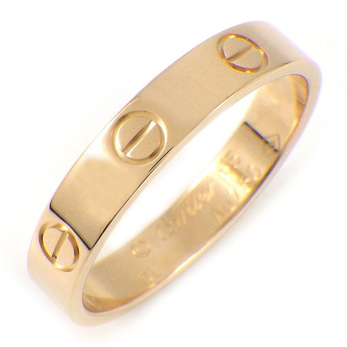 カルティエ Cartier リング ラブ スモールモデル SM B4085255 K18PG 14.5号 / #55 【中古】