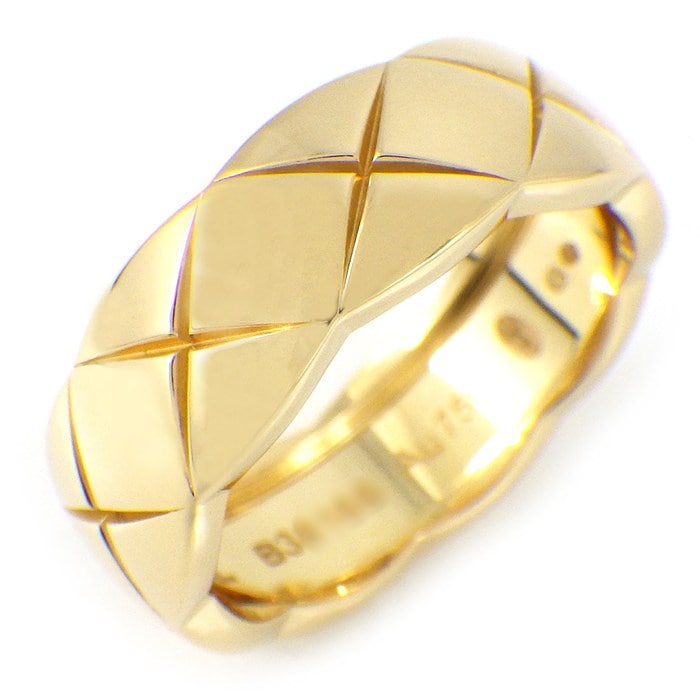 シャネル CHANEL リング ココクラッシュ ミディアム J10571 K18YG 12号 / #52 【中古】