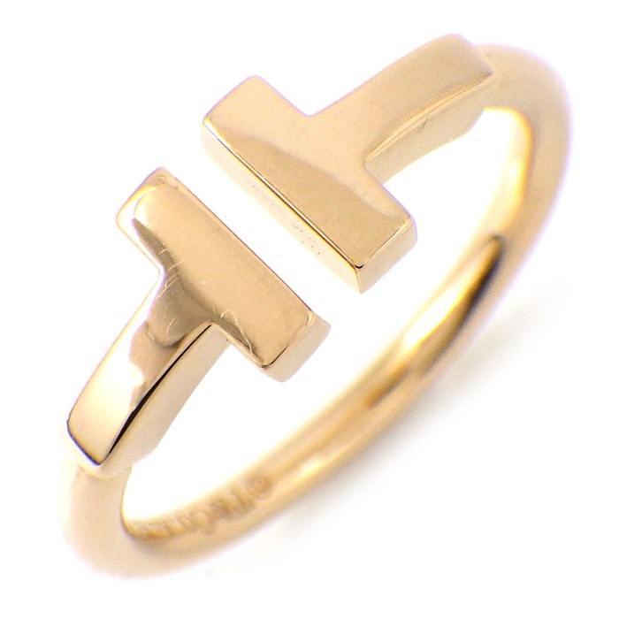 ティファニー Tiffany & Co. リング Tワイヤー 60147375 K18PG 8号 【中古】