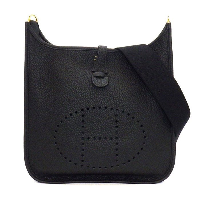 エルメス HERMES ショルダーバッグ エヴリン3 PM 2020年 ブラック トリヨンクレマンス ゴールド金具 【中古】