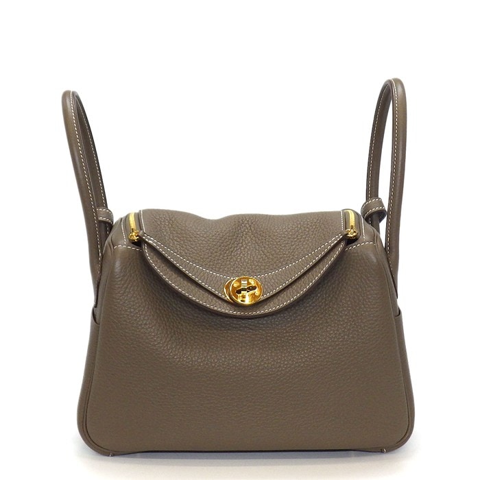 エルメス HERMES ショルダーバッグ/ハンドバッグ リンディ 26 2023年 エトゥープ トリヨンクレマンス ゴールド金具 【中古】