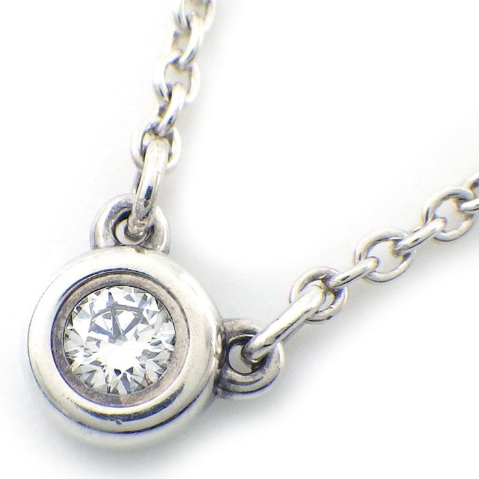 ティファニー Tiffany & Co. ネックレス バイザヤード シングル 60017892 1ポイント ダイヤモンド 0.05ct SV925 【中古】