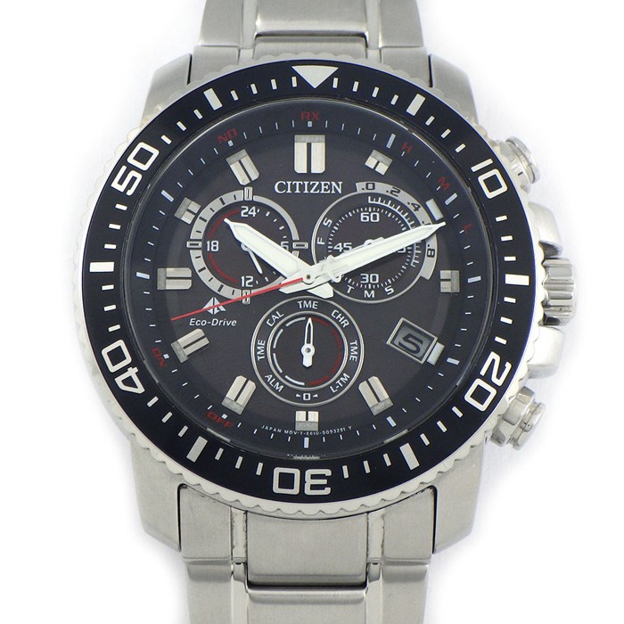 シチズン CITIZEN 腕時計 プロマスター PMP56-3051/E610-S062926 ブラック文字盤 デイト クロノグラフ 夜光針・インデックス スモールセコンド SS ソーラー 【箱・保付き】 【中古】