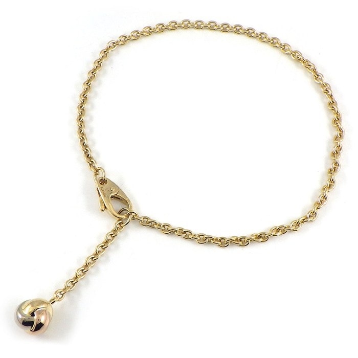カルティエ Cartier ブレスレット ベビートリニティ パンピーユ ボール スウィング ドロップ スリーカラー K18PG K18WG K18YG 【中古】