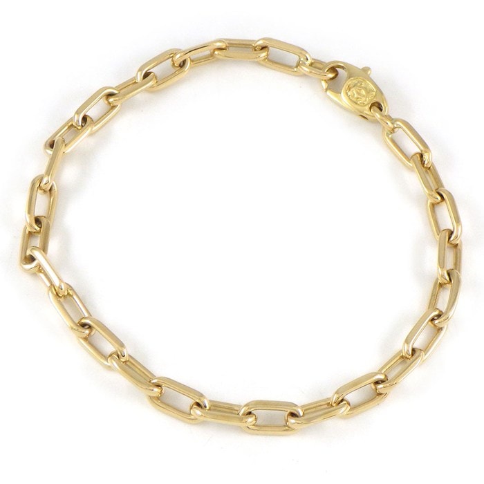 カルティエ Cartier ブレスレット スパルタカス オーバル チェーン K18YG 【中古】