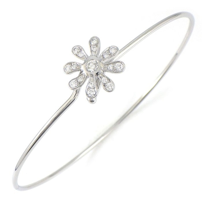 ティファニー Tiffany & Co. バングル デイジー フラワーモチーフ ダイヤモンド PT950 【中古】