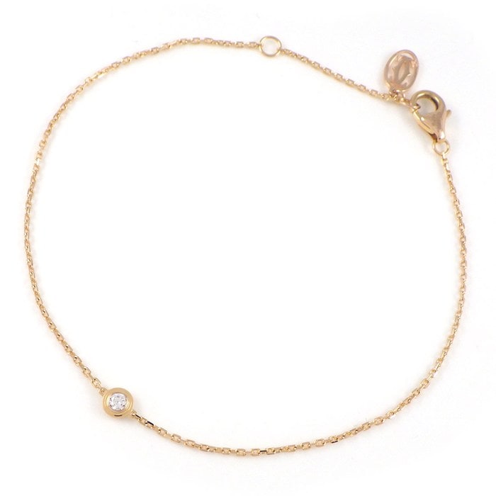 カルティエ Cartier ブレスレット ダムール XS ディアマン レジェ B6045717 1ポイント ダイヤモンド 0.04ct K18PG 【箱・保付き】 【中古】