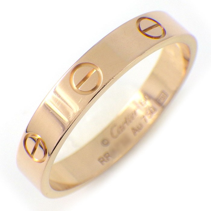 カルティエ Cartier リング ラブ スモールモデル SM B4085260 K18PG 19号 / #60 【中古】