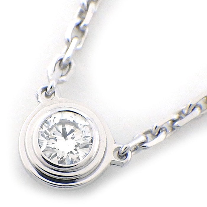 カルティエ Cartier ネックレス ダムール XS ディアマン レジェ B7224515 1ポイント ダイヤモンド 0.04ct K18WG 【箱・保付き】 【中古】