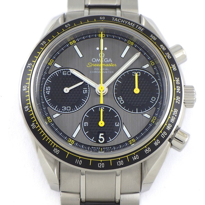 オメガ OMEGA 腕時計 スピードマスター レーシング 326.30.40.50.06.001 グレー文字盤 デイト クロノグラフ タキメーター スモールセコンド 夜光針 SS 自動巻き 【箱・保付き】 【中古】