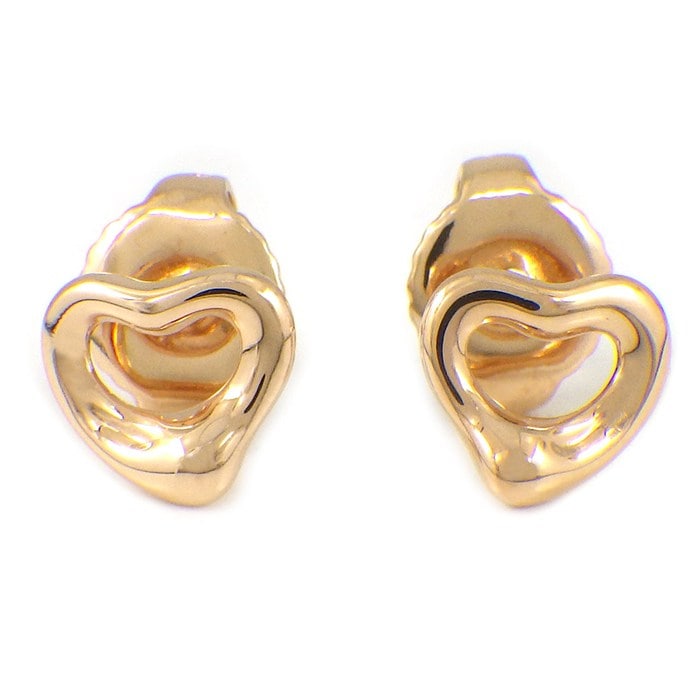  ティファニー Tiffany & Co. ピアス オープンハート ミニ 7mm幅モデル K18PG 【中古】