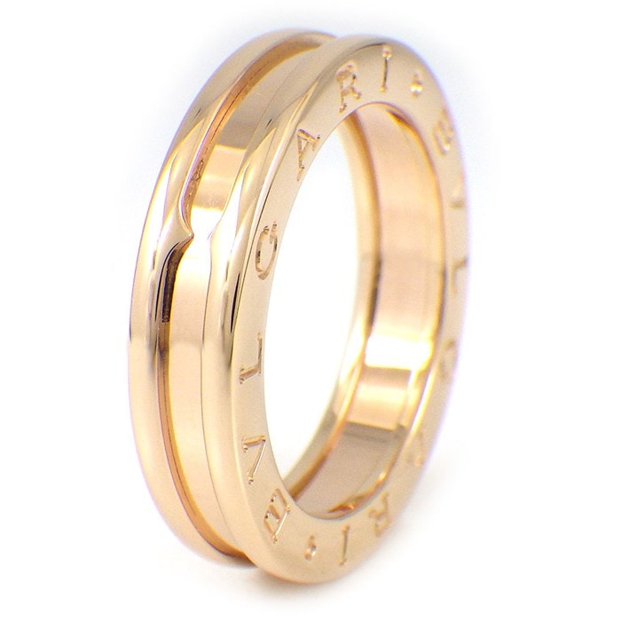 ブルガリ BVLGARI リング B-zero1 ビーゼロワン XS 335995 1バンド K18PG 13.5号 / #54 【中古】