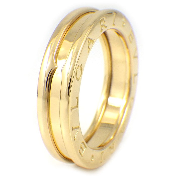 ブルガリ BVLGARI リング B-zero1 ビーゼロワン XS 336051 1バンド ロゴ K18YG 12号 / #52 【中古】