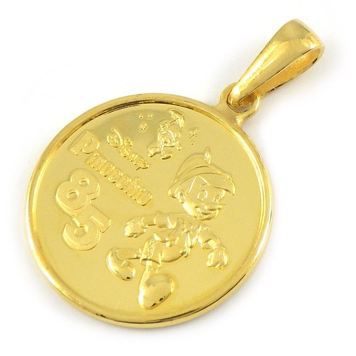 ディズニー Disney ペンダントトップ ピノキオ 85th 1/20oz 2025年100枚 限定モデル Au999