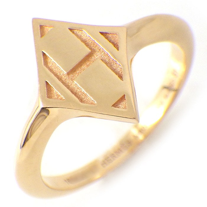 エルメス HERMES リング ガンバード Hロゴ K18PG 10.5号 / #51 【中古】