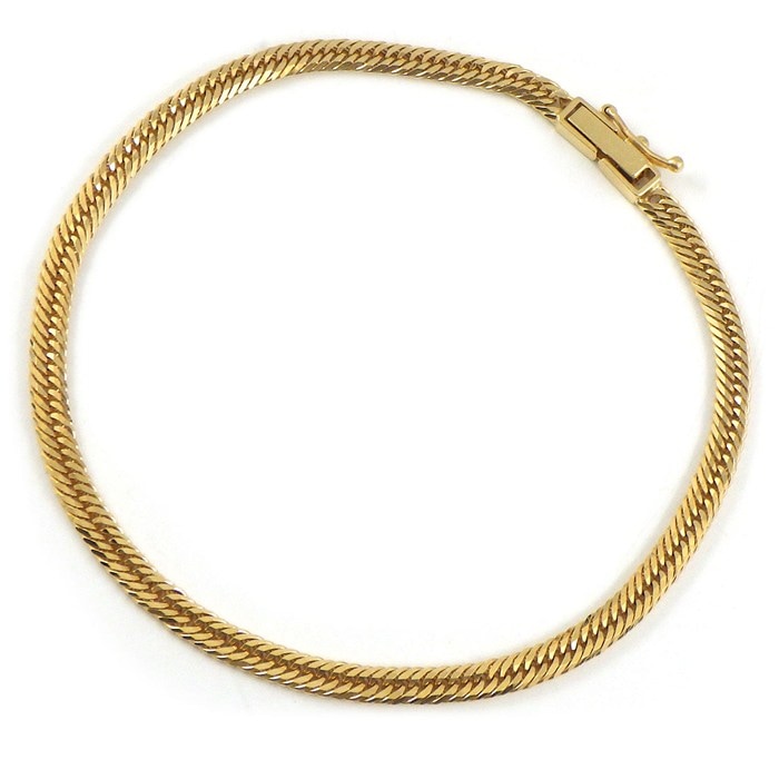 ブレスレット 喜平 キヘイ 5.1g 6面トリプル K18YG 【中古】