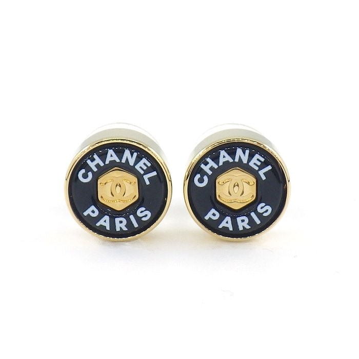 シャネル CHANEL ピアス ココマーク B24C ABC342 2024年製 GP 【中古】