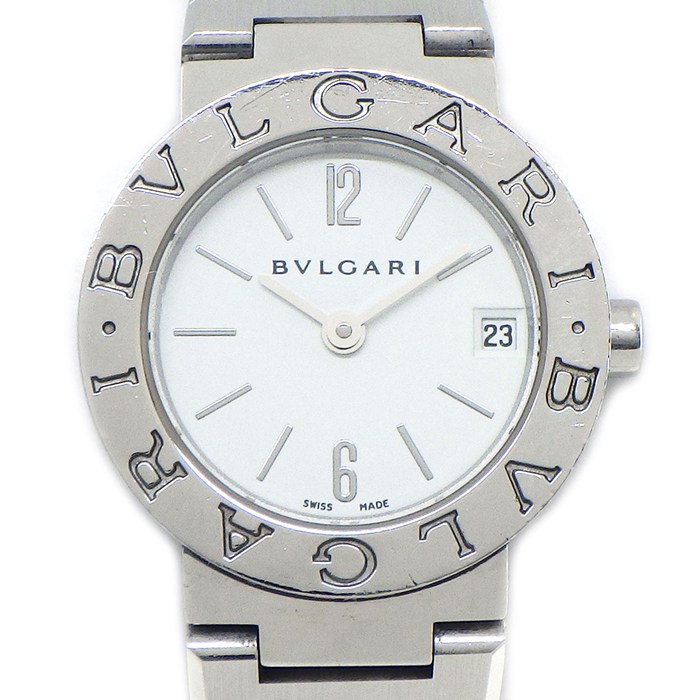 ブルガリ BVLGARI 腕時計 ブルガリブルガリ BB23SS/BB23WSSD ホワイト文字盤 デイト SS クオーツアナログ 【中古】