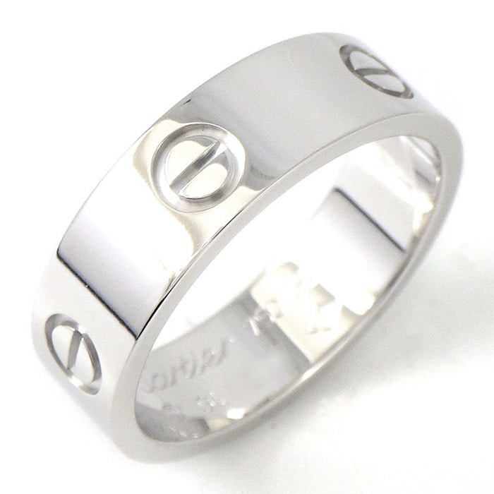 カルティエ Cartier リング ラブ クラシックモデル B4084700 K18WG 18号 / #58 【中古】