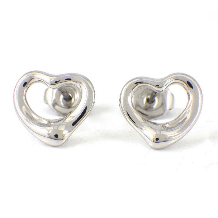 ティファニー Tiffany & Co. ピアス オープンハート PT950 【中古】