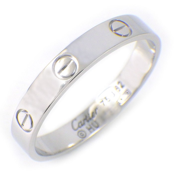 カルティエ Cartier リング ラブ スモールモデル SM B4085100 K18WG 21号 / #62 【中古】
