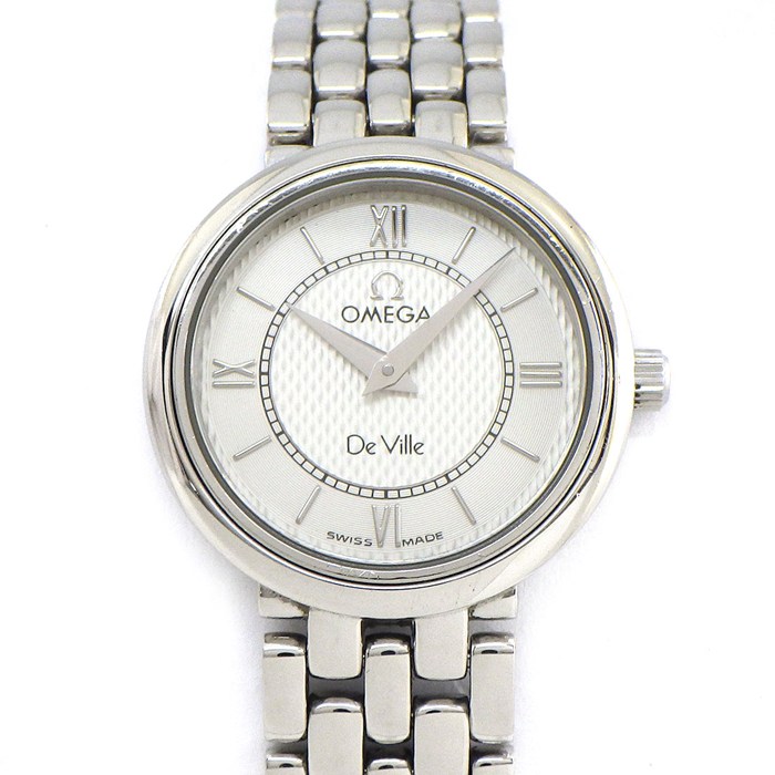 オメガ OMEGA 腕時計 デ・ヴィル クラシック 97 1997 7574.21.00 シルバーギョーシェ文字盤 SS クオーツアナログ 【中古】