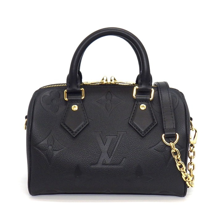 ルイ・ヴィトン LOUIS VUITTON ショルダーバッグ/ハンドバッグ スピーディ バンドリエール 20 M58953 ノワール モノグラムアンプラントレザー カウハイドレザー ゴールド金具 【中古】