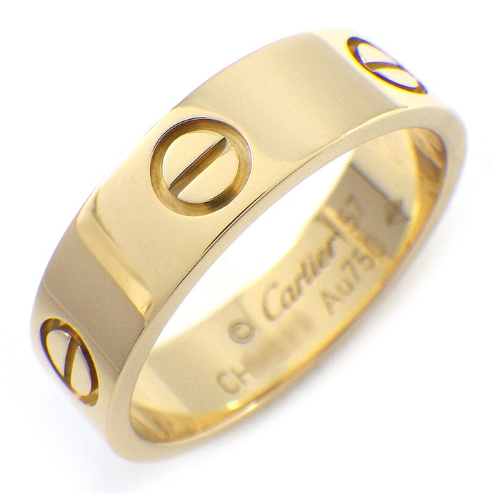 カルティエ Cartier リング ラブ クラシック MM B4084657 K18YG 16.5号 / #57 【中古】