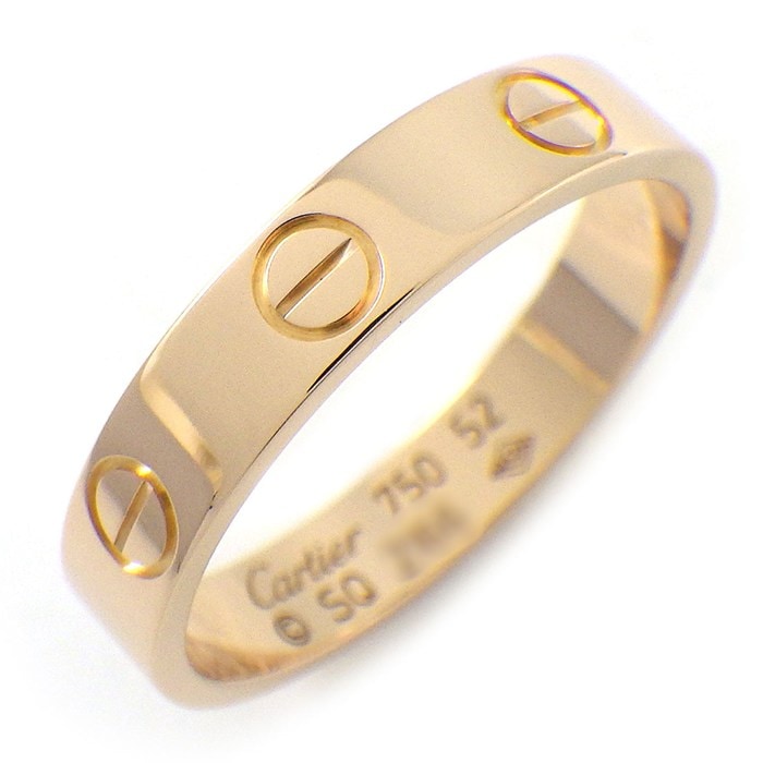 カルティエ Cartier リング ラブ スモールモデル SM B4085252 K18PG 12号 / #52 【中古】